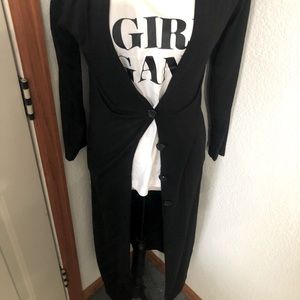 Black long sleeve cardigan